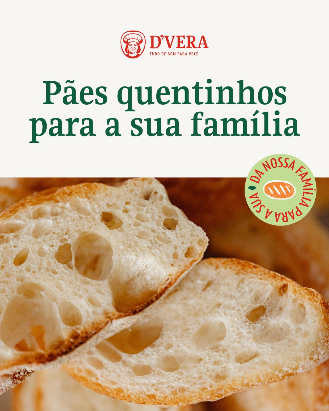 Pães quentinhos e frescos